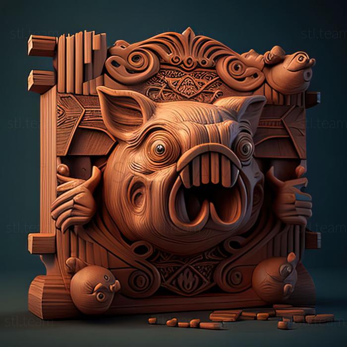 3D model The Great Piggy Bank Robbery (STL)